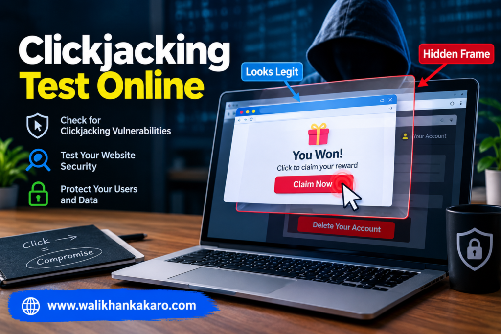 Clickjacking test online