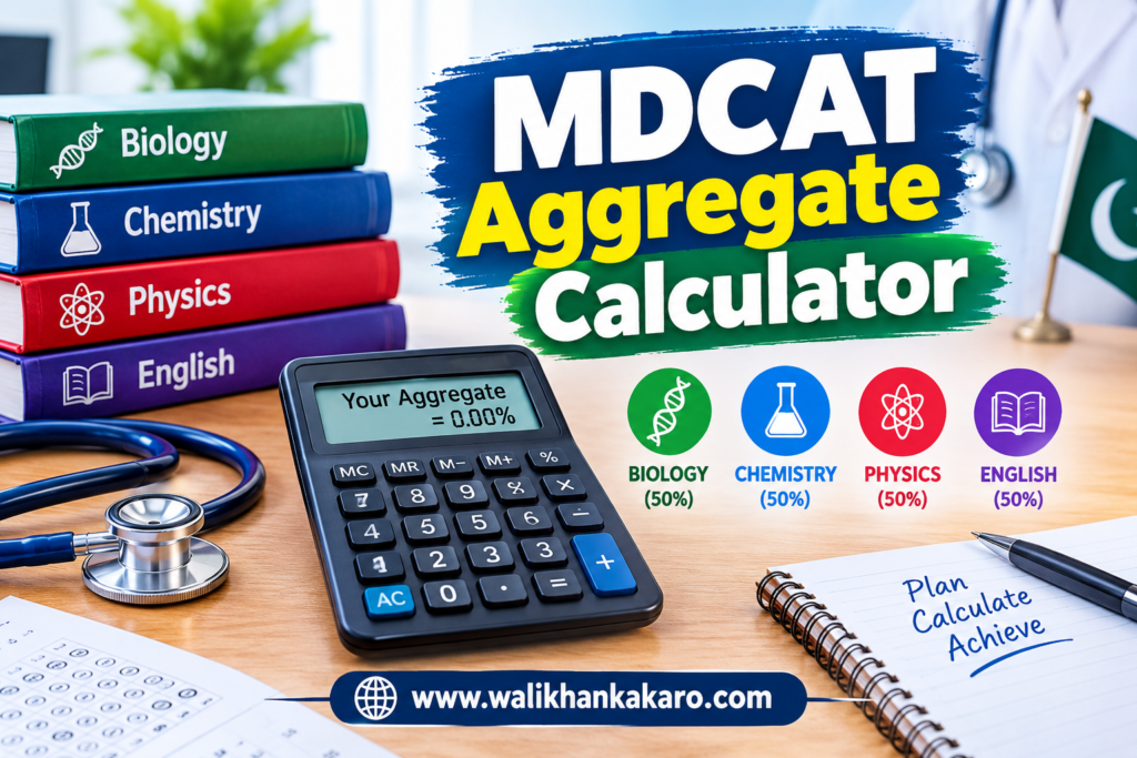 MDCAT Aggregate Calculator